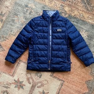 REI boys down jacket, size xxs (4-5T). EUC.